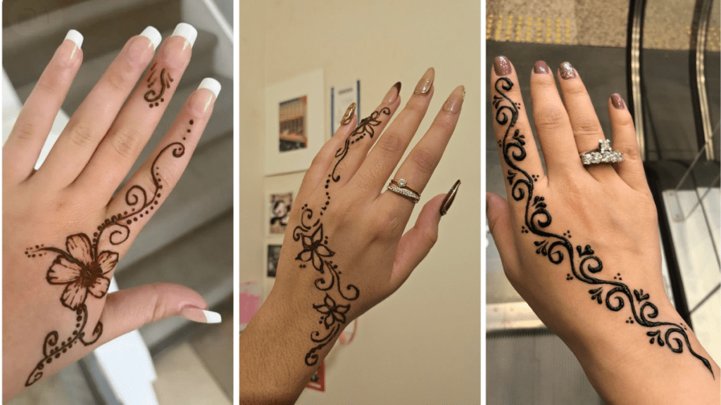 Cute Small Mehndi Designs