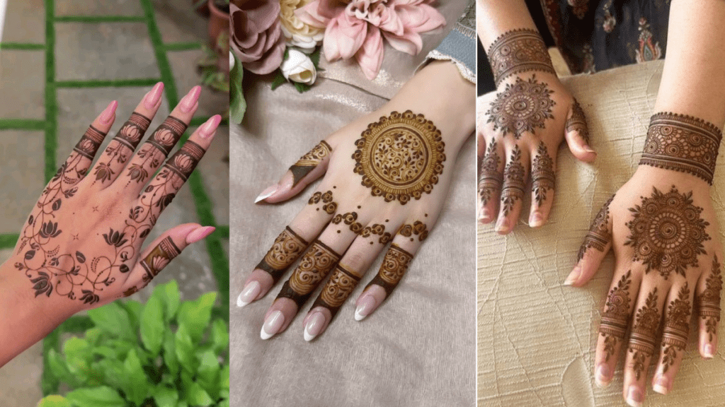 Back Finger Mehndi Desig