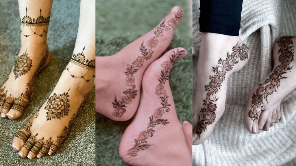 Easy Pair ki Mehndi Design Simple