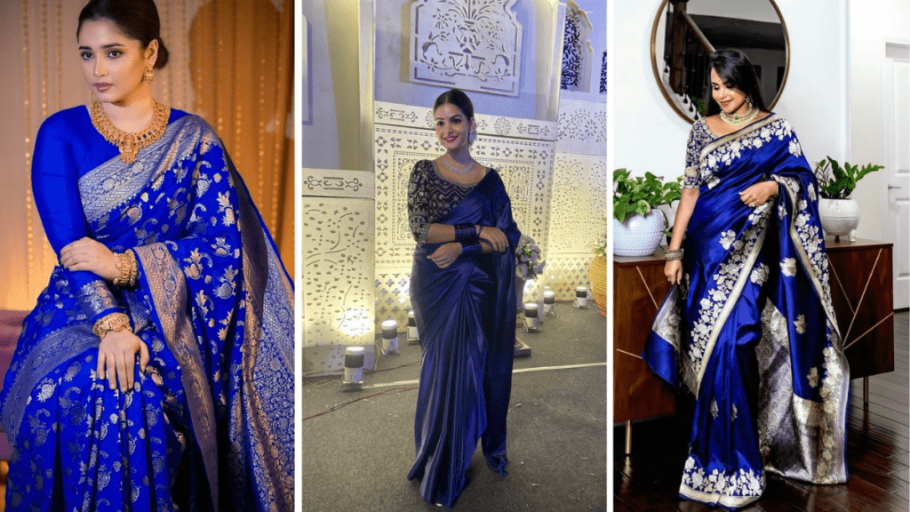 Engagement Look in Saree