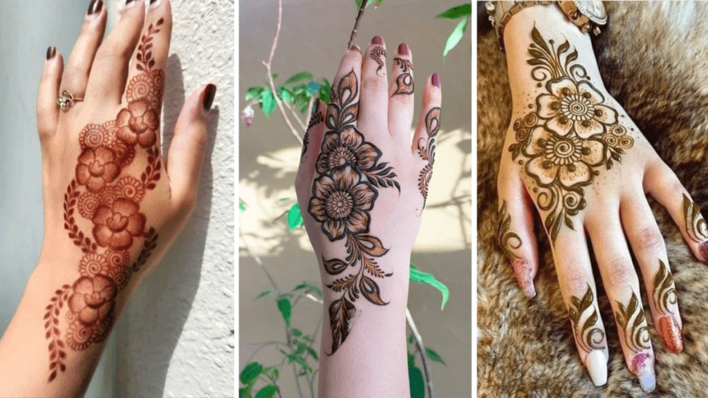 Back Side Mehndi Design Beautiful