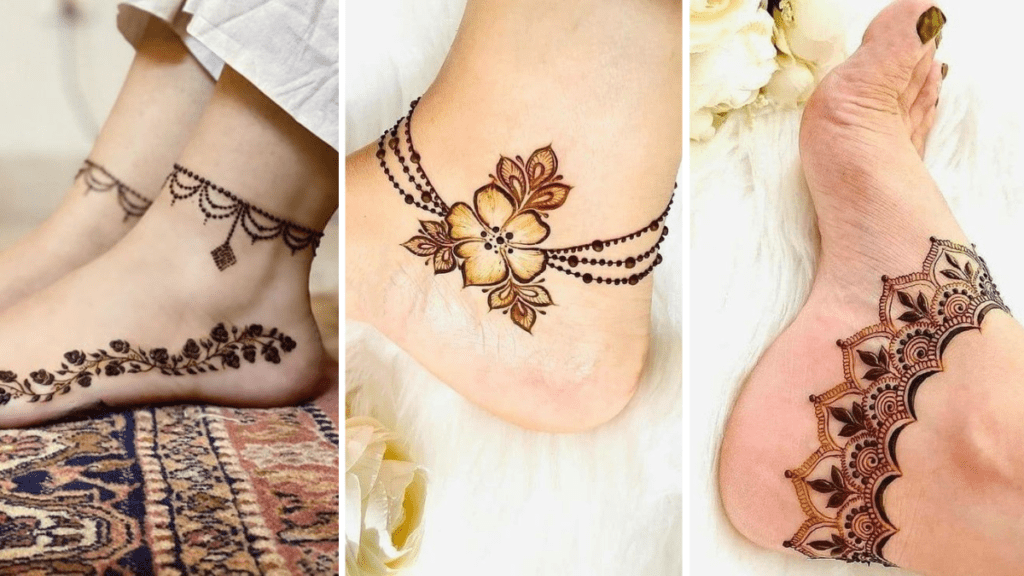 Bridal Leg Mehndi Design