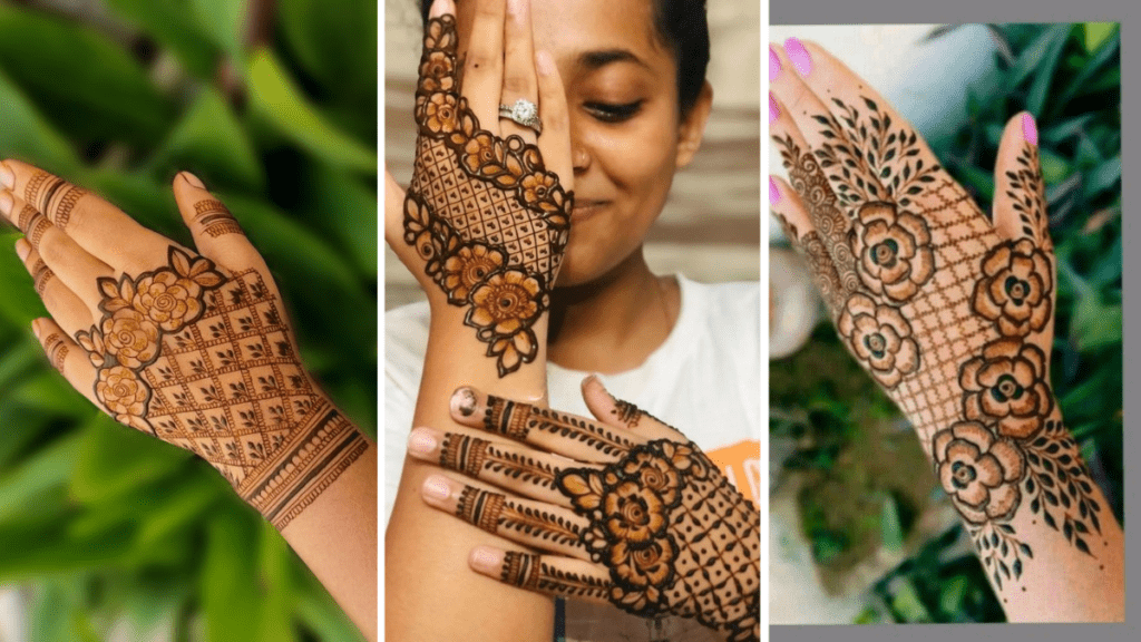 Rose Dubai Mehndi Design