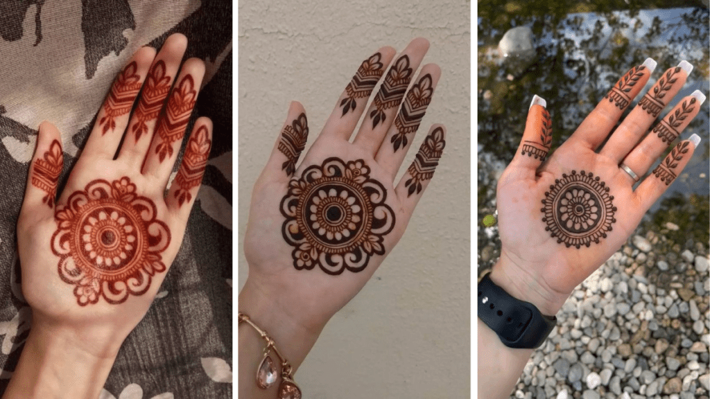 Front Hand Mehndi Designs