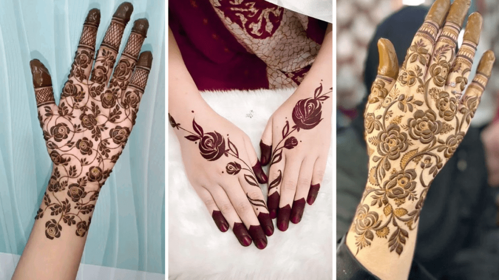 Rose Dubai Mehndi Design