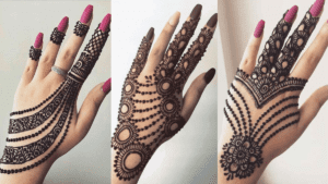 Simple Mehndi Desings for Back
