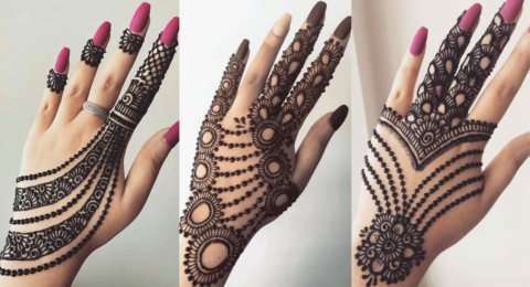 Simple Mehndi Desings for Back
