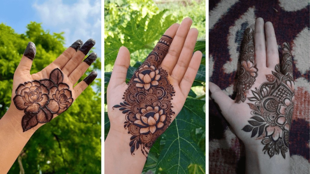 Small Aesthetic Henna Designs