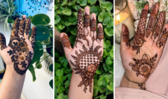 Modern Lotus Mehndi Designs