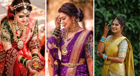 Nauvari Saree Looks