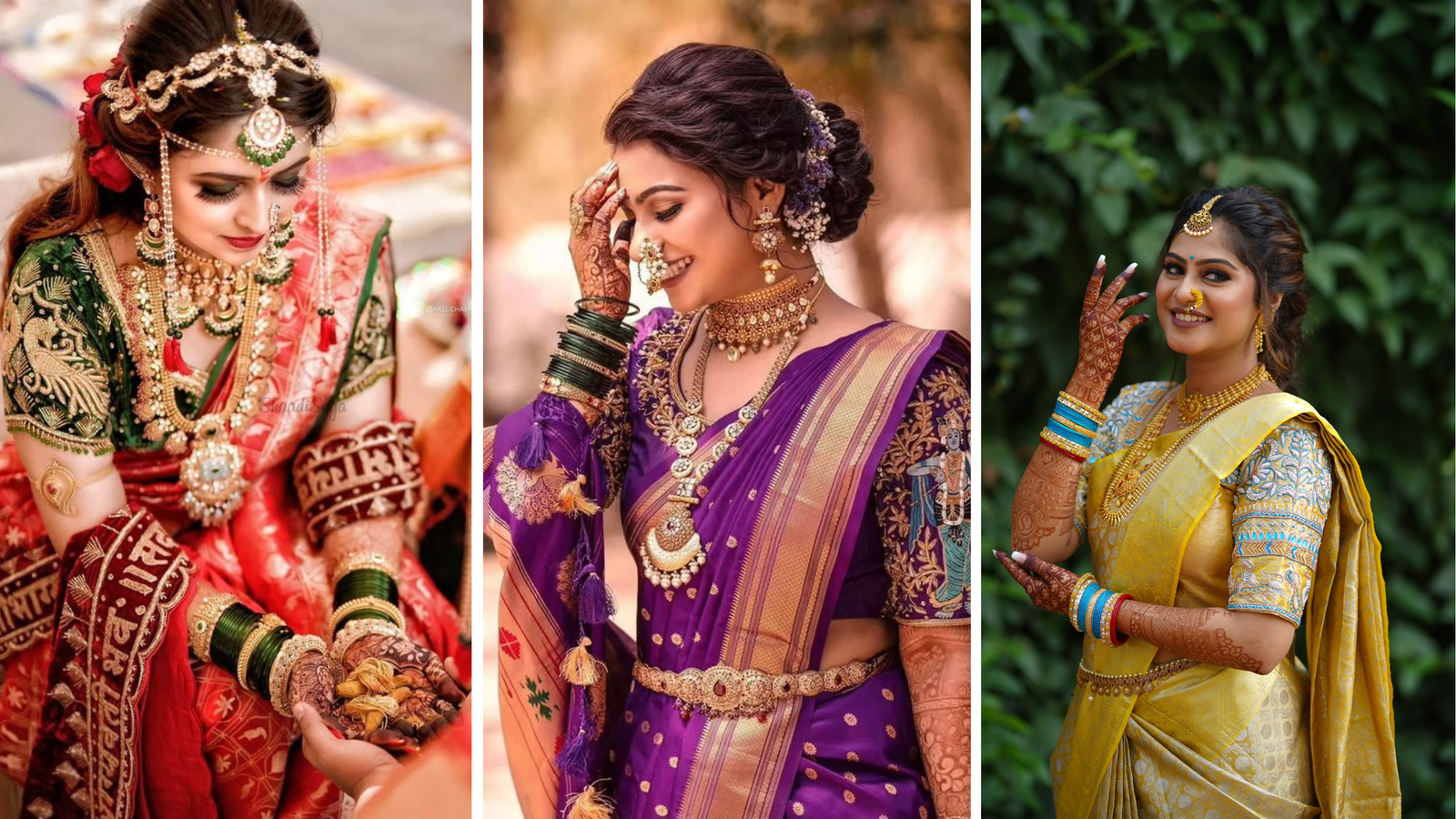 Nauvari Saree Looks