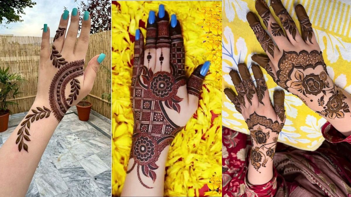 Stylish Back Hand Mehndis Design