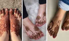 Easy Leg Mehndi Design