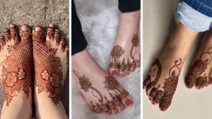 Easy Leg Mehndi Design