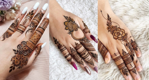 Back Finger Mehndi Desig