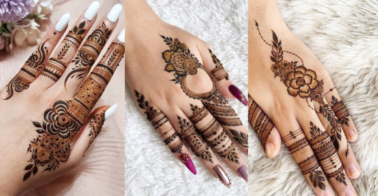 Back Finger Mehndi Desig