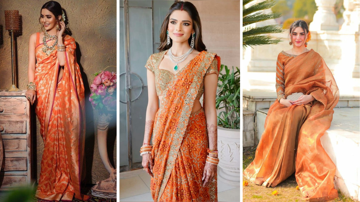 Engagement Look in Saree