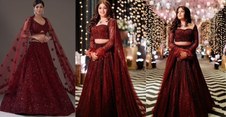Maroon Bridal Lehenga
