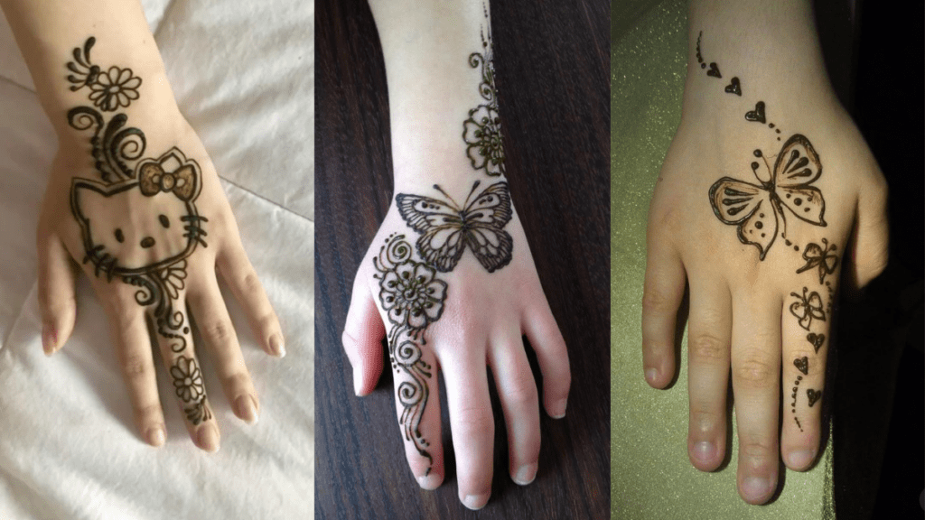 Small Mehndi Designs for Kids