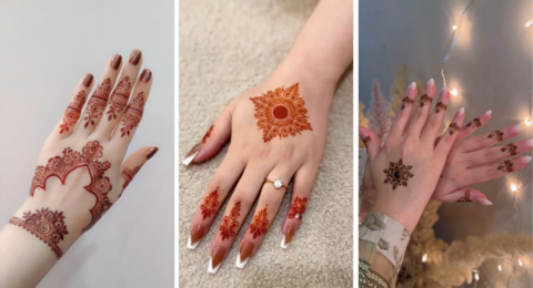 Mehndi Design Only Fingers