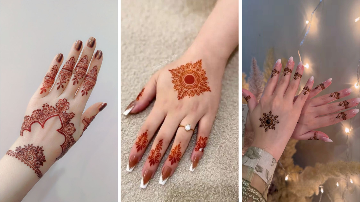 Mehndi Design Only Fingers