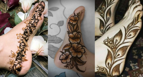Easy Pair ki Mehndi Design Simple