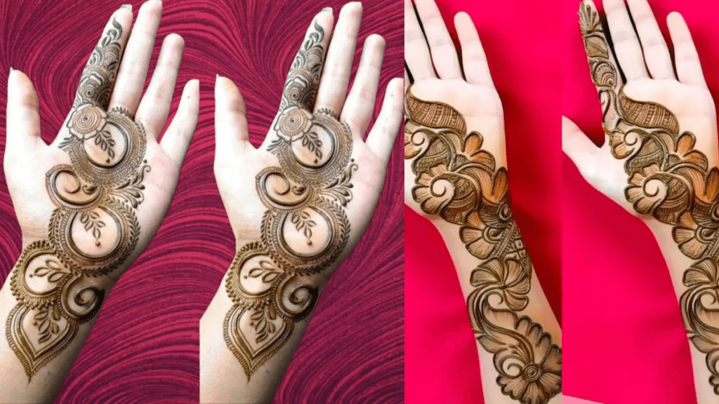 फैशनेबल त्योहारों की मेहंदी:रंगीन डिज़ाइन पारंपरिक और आधुनिक स्टाइल खुशी और सांस्कृतिक उत्सवों में सुंदरता का अनोखा संगम।