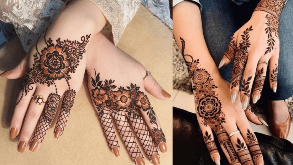 फैशनेबल त्योहारों की मेहंदी