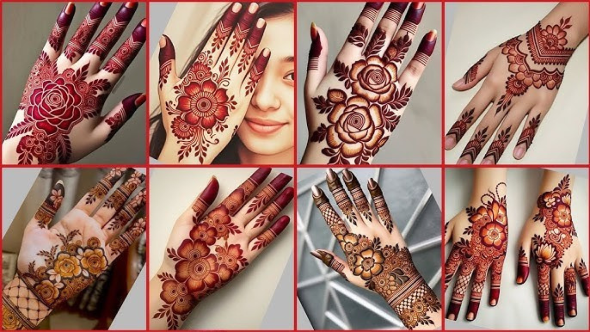 Best Beautiful Mehndi Design : पत्तों और फूलों के सुंदर पैटर्न जटिल डॉट्स स्पाइरल और पैसली डिज़ाइन से सजे हाथ-पैर पर्वों के लिए उपयुक्त!
