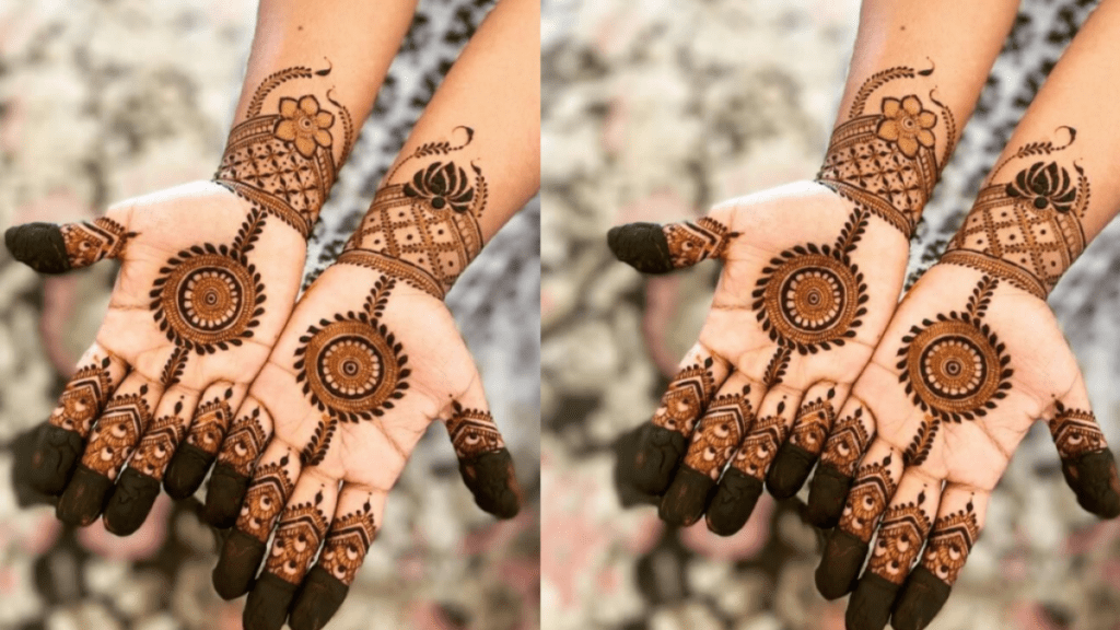 flower mehndi design