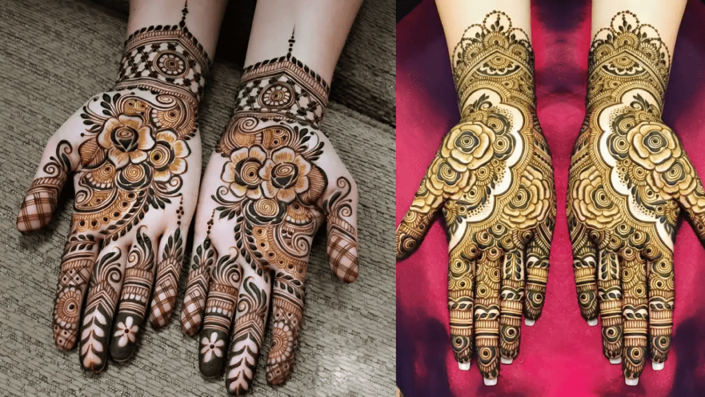 Best Rose mehndi design