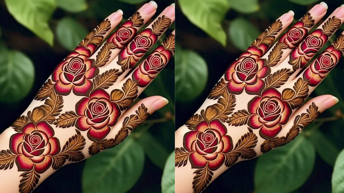 Best Rose mehndi design:आकर्षक गुलाब मेहंदी डिज़ाइन सुंदर फूलों की कलाकृति नाजुक पंखुड़ियाँ और पत्तियों के साथ हाथों के लिए खास अवसरों के लिए उपयुक्त!