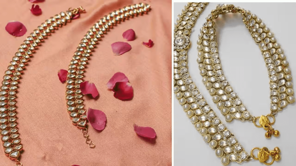 Traditional Silver payal design