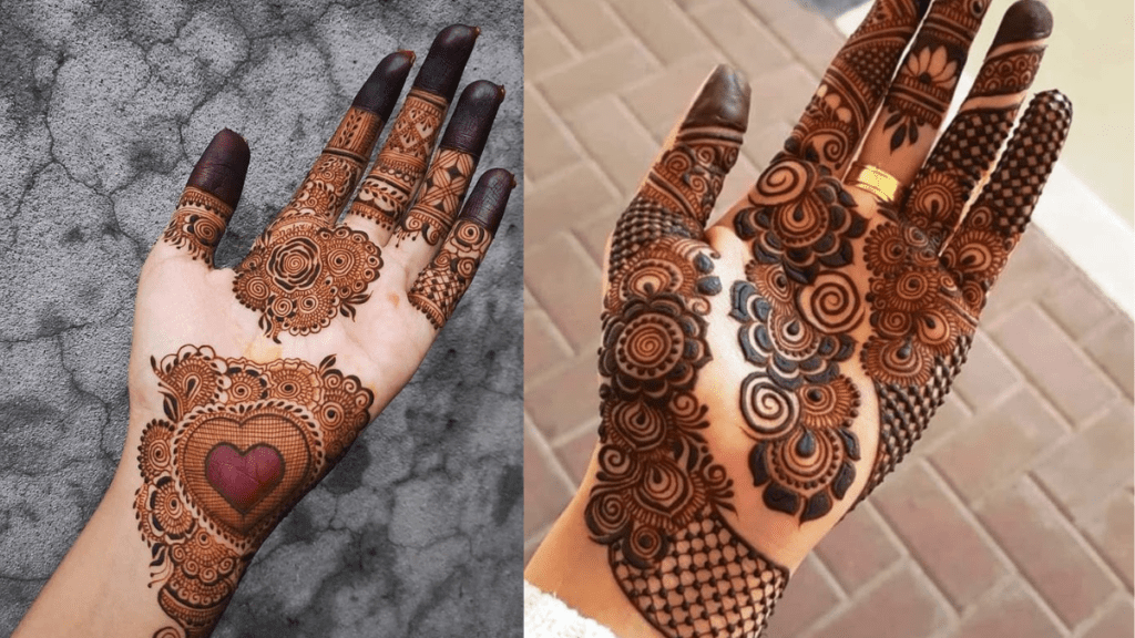 unique pinterest mehndi design:पिंटरस्ट से प्रेरित अनोखा मेहंदी डिजाइन आधुनिक पुष्प और ज्यामितीय पैटर्न दुल्हन और त्योहारों के लिए खास!