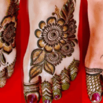 Foot Peacock Mehndi Design