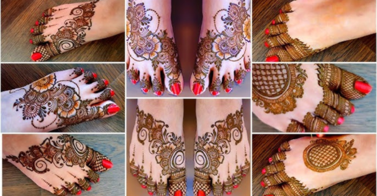 Henna Traditional Foot Mehndi : शानदार हिना पारंपरिक फूट मेहंदी डिज़ाइन दुल्हन और त्योहारों के लिए खूबसूरत मोर और फूलों के पेड़!
