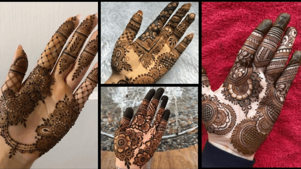 Hand Decoration Mehndi Design : पारंपरिक भारतीय मेहंदी डिज़ाइन जिसमें सुंदर फूलों की बेलें आकर्षक पत्तियाँ आधुनिक झलक और दुल्हन के लिए खास सजावट!