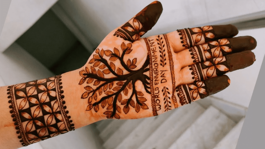Nature-Inspired Mehndi Design : वन की सरगम पत्तों फूलों बेलों और प्रकृति की सुंदरता से प्रेरित आकर्षक मेहंदी डिज़ाइन हाथों-पैरों के लिए!