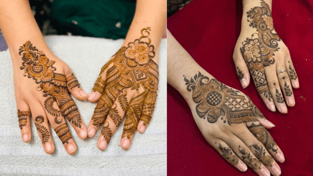 Nature-Inspired Mehndi Design