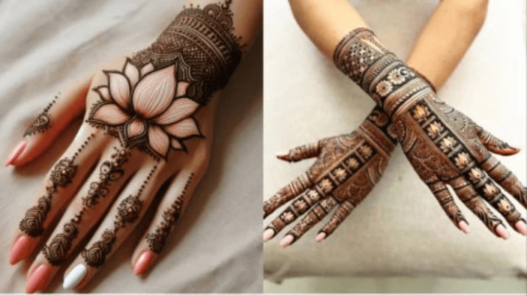 Nature-Inspired Mehndi Design