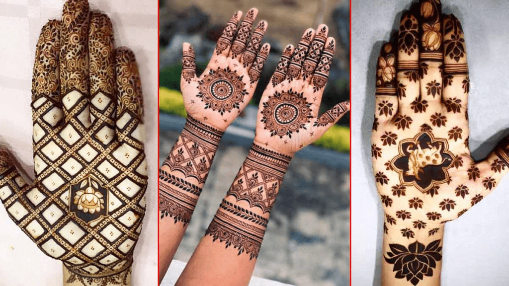 Modern and beautiful mehndi