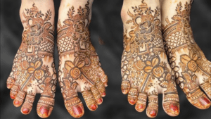 Wedding Foot Mehndi Pattern