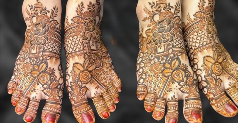Wedding Foot Mehndi Pattern