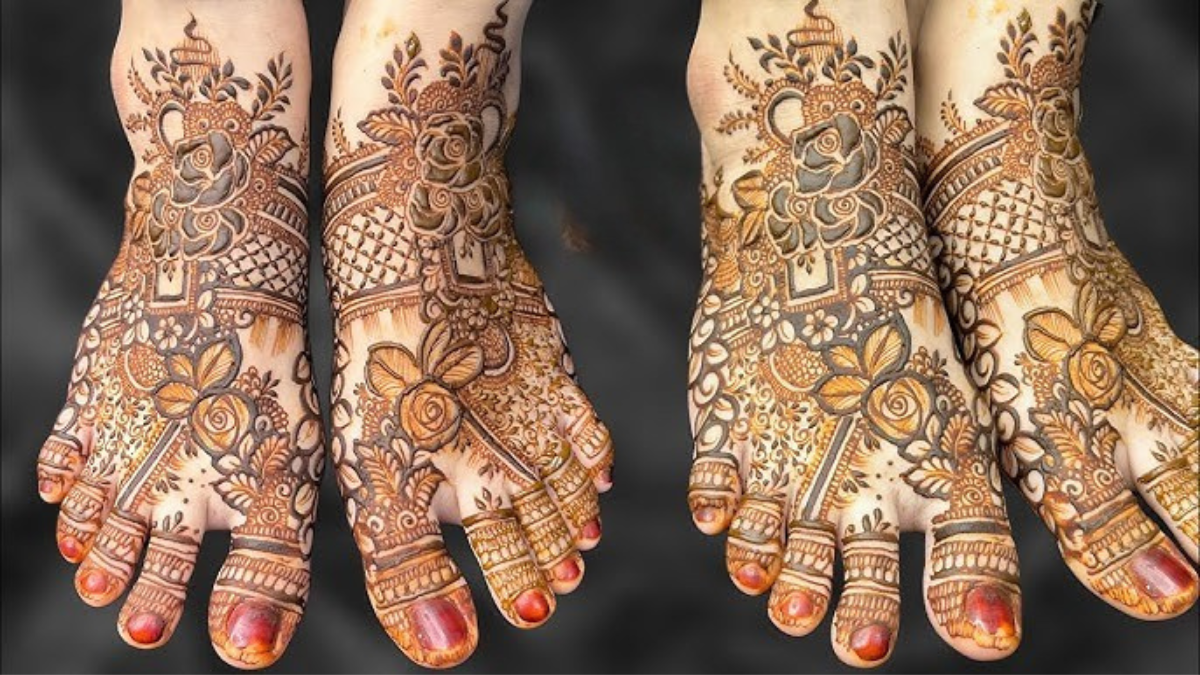 Wedding Foot Mehndi Pattern