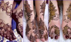 Modern Foot Mehndi Art : फूलों और बेलों से सजी आकर्षक फुट मेहंदी डिज़ाइन पारंपरिक और आधुनिक लुक के लिए सुंदर और अनोखा पैटर्न।