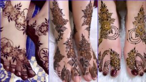 Modern Foot Mehndi Art : फूलों और बेलों से सजी आकर्षक फुट मेहंदी डिज़ाइन पारंपरिक और आधुनिक लुक के लिए सुंदर और अनोखा पैटर्न।