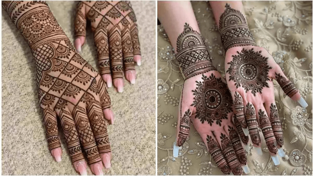 Back hand arabic mehndi designs