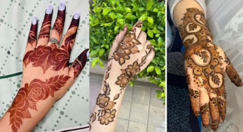 Arabic mehndis design back hand