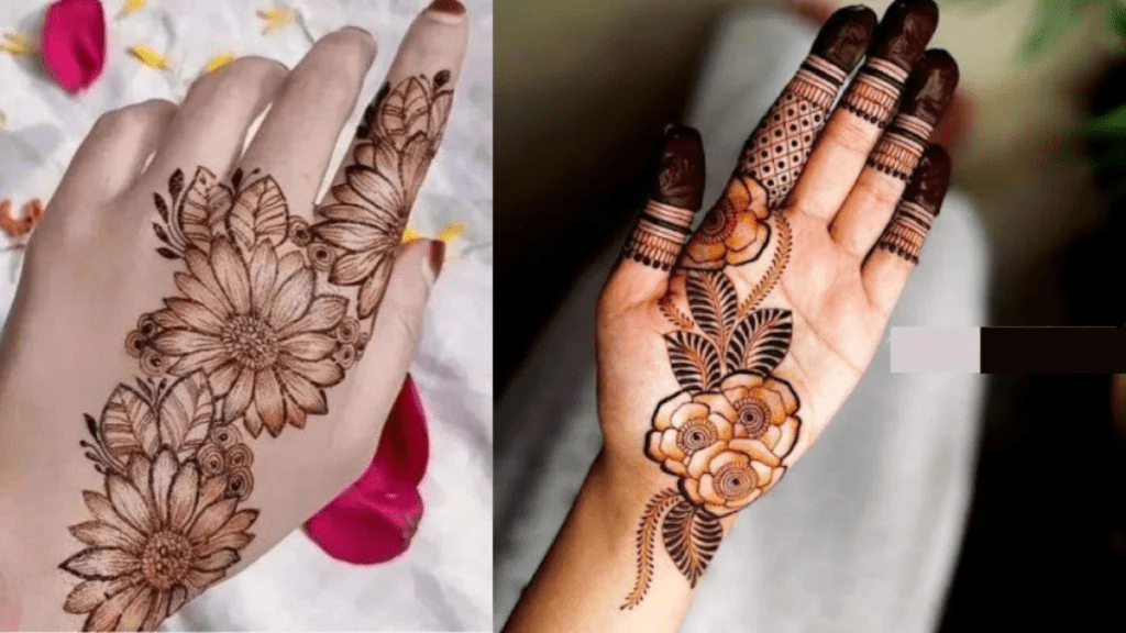 Back hand arabic mehndi designs