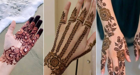 Back hand arabic mehndi designs